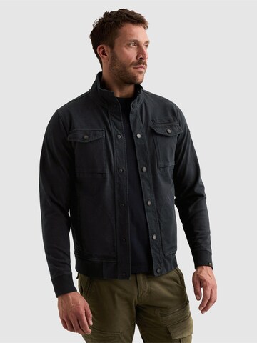 PME Legend Overgangsjakke 'Cargo sweat jacket with zipper closure' i blå: forside