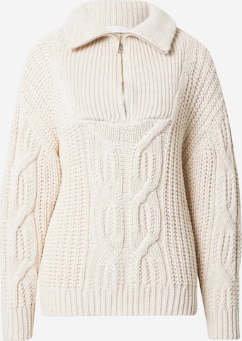 Rich & Royal Sweater in White: front