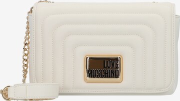 Love Moschino Schoudertas in Wit: voorkant