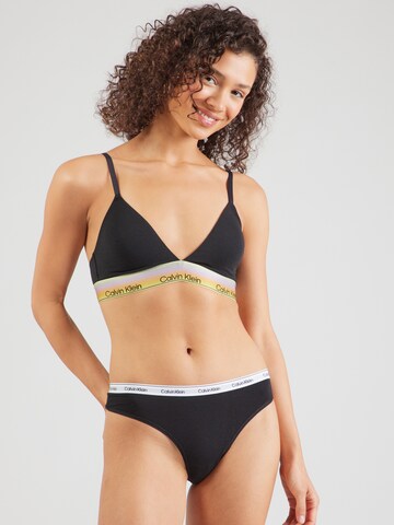 Calvin Klein Underwear Треугольник Бюстгальтер в Черный: спереди