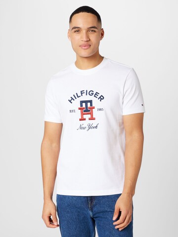 Tricou de la TOMMY HILFIGER pe alb: față