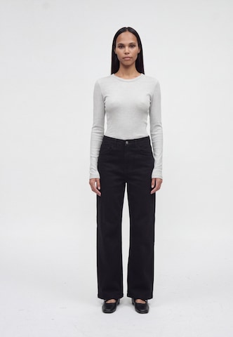 Vero Moda Petite Wide Leg Farkut 'VMTHEA' värissä musta: etupuoli