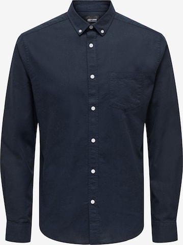 Only & Sons Рубашка 'Alvaro' в Синий: спереди