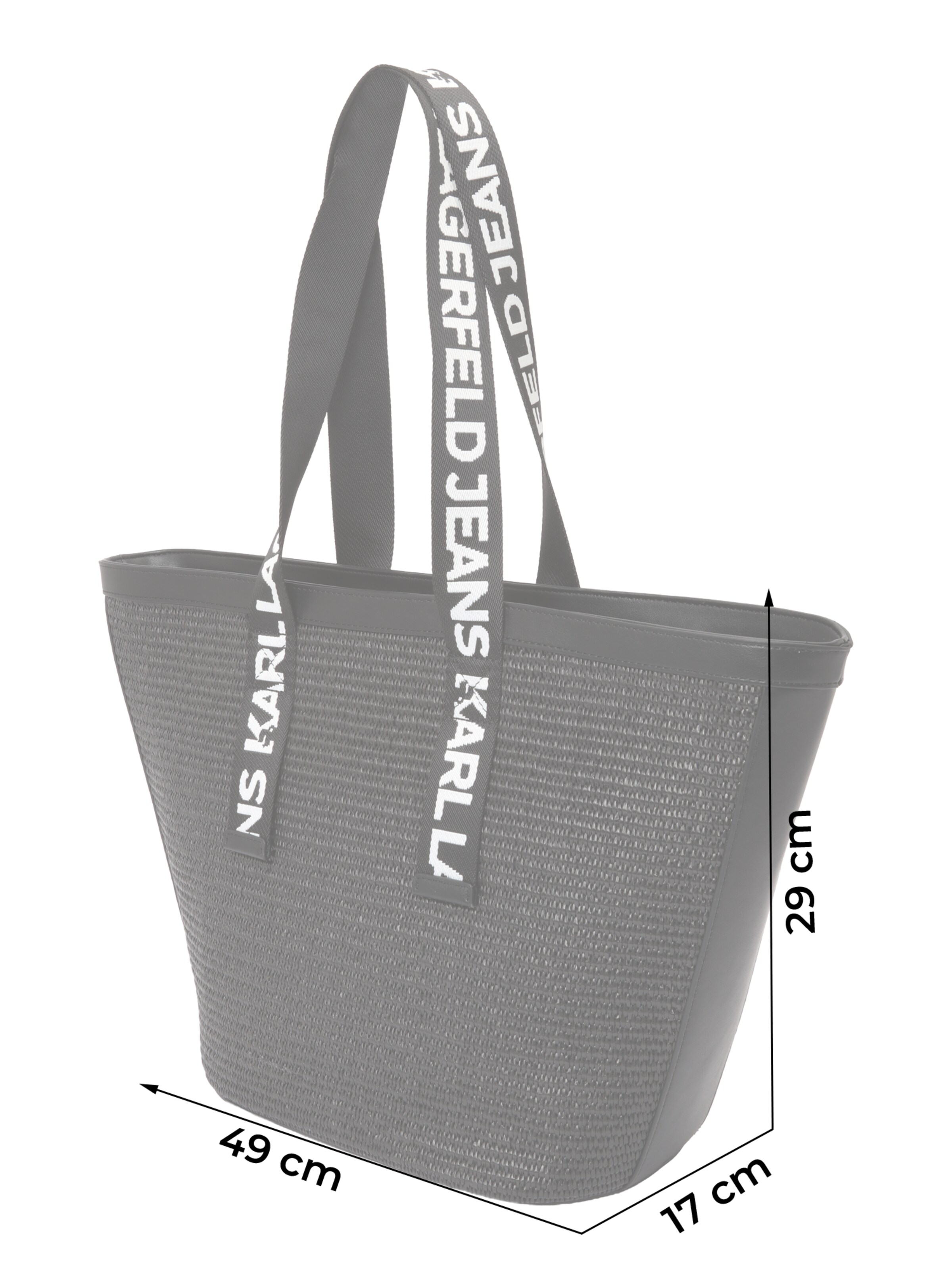 KARL LAGERFELD JEANS Μεγάλη τσάντα σε μαύρο