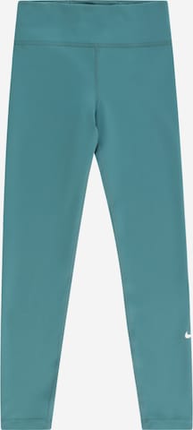 NIKE Workout Pants 'ONE' in Blue: front