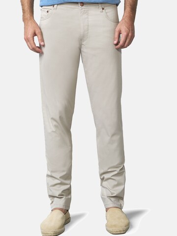 MEYER Regular Jeans 'M5 Five 1-6075' in Beige: voorkant