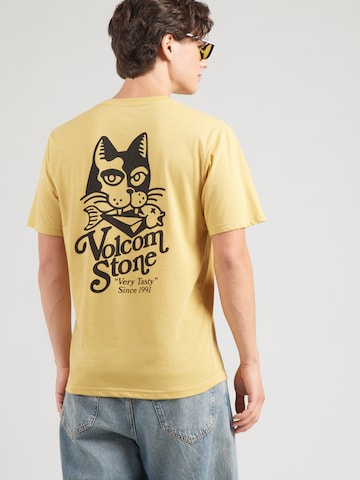 Volcom Μπλουζάκι 'TASTY' σε κίτρινο: μπροστά