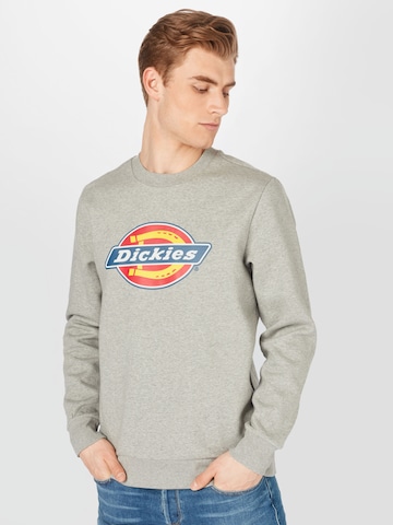 DICKIES - Sweatshirt 'Icon Logo' em cinzento: frente