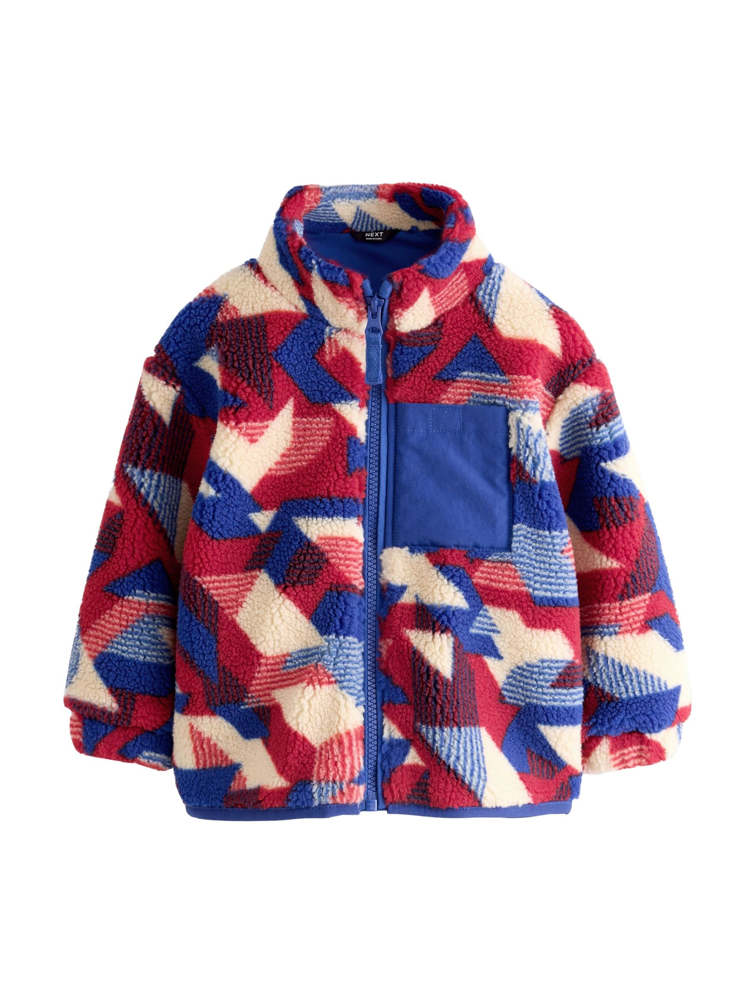 Next Fleece jas in Rood: voorkant