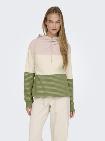 Felpa 'Maddie' di ONLY in beige: frontale