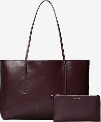 Calvin Klein Ostoskassi värissä viininpunainen / musta, Tuotenäkymä