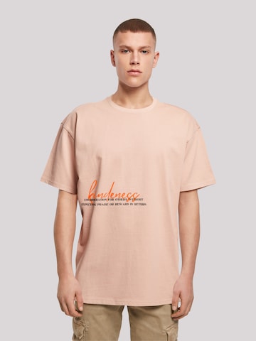 T-Shirt 'Kindness' F4NT4STIC en rose : devant