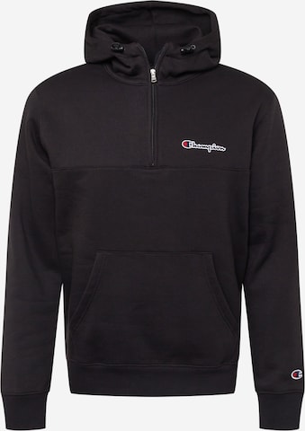 Champion Authentic Athletic Apparel Sweatshirt in Black: front