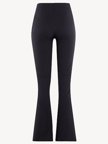 évasé Pantalon Tamaris en noir