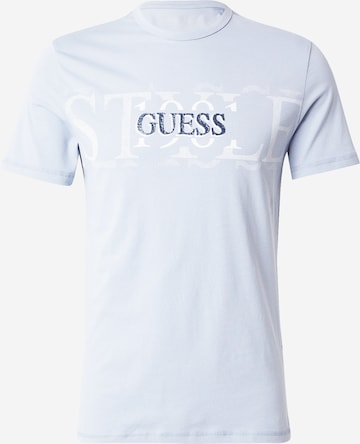 GUESS - Camisa em azul: frente
