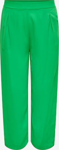 ONLY Carmakoma Wide leg Pleat-Front Pants 'Joleen Jackie' in Green: front