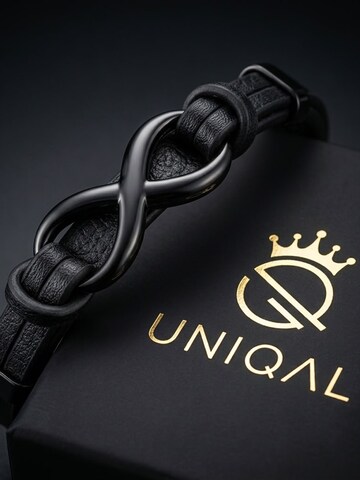 UNIQAL Armband 'INFINITY' in Zwart