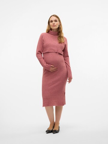 MAMALICIOUSPletena haljina 'MLSUNIVA' - roza boja