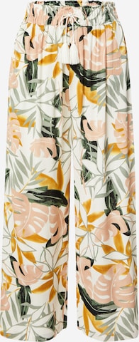 HailysWide Leg/ Široke nogavice Hlače 'Ro44la' - bijela boja: prednji dio