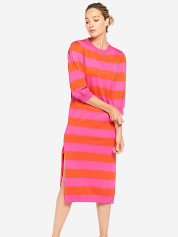LolaLiza Úpletové šaty – pink: přední strana