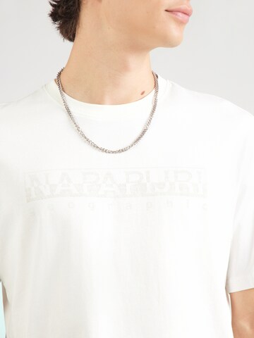 NAPAPIJRI - Camiseta 'S-BOLLO' en blanco