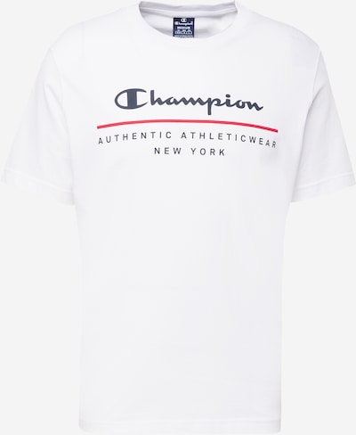 Champion Authentic Athletic Apparel T-Shirt en rouge sang / noir / blanc, Vue avec produit