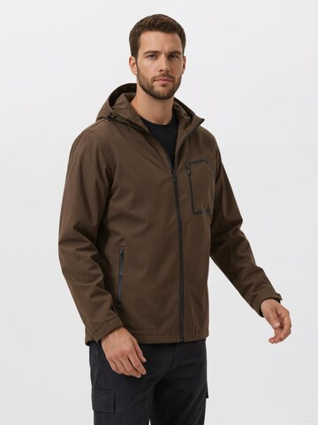 YOUTHUP Athletic Jacket 'Reflex' in Brown