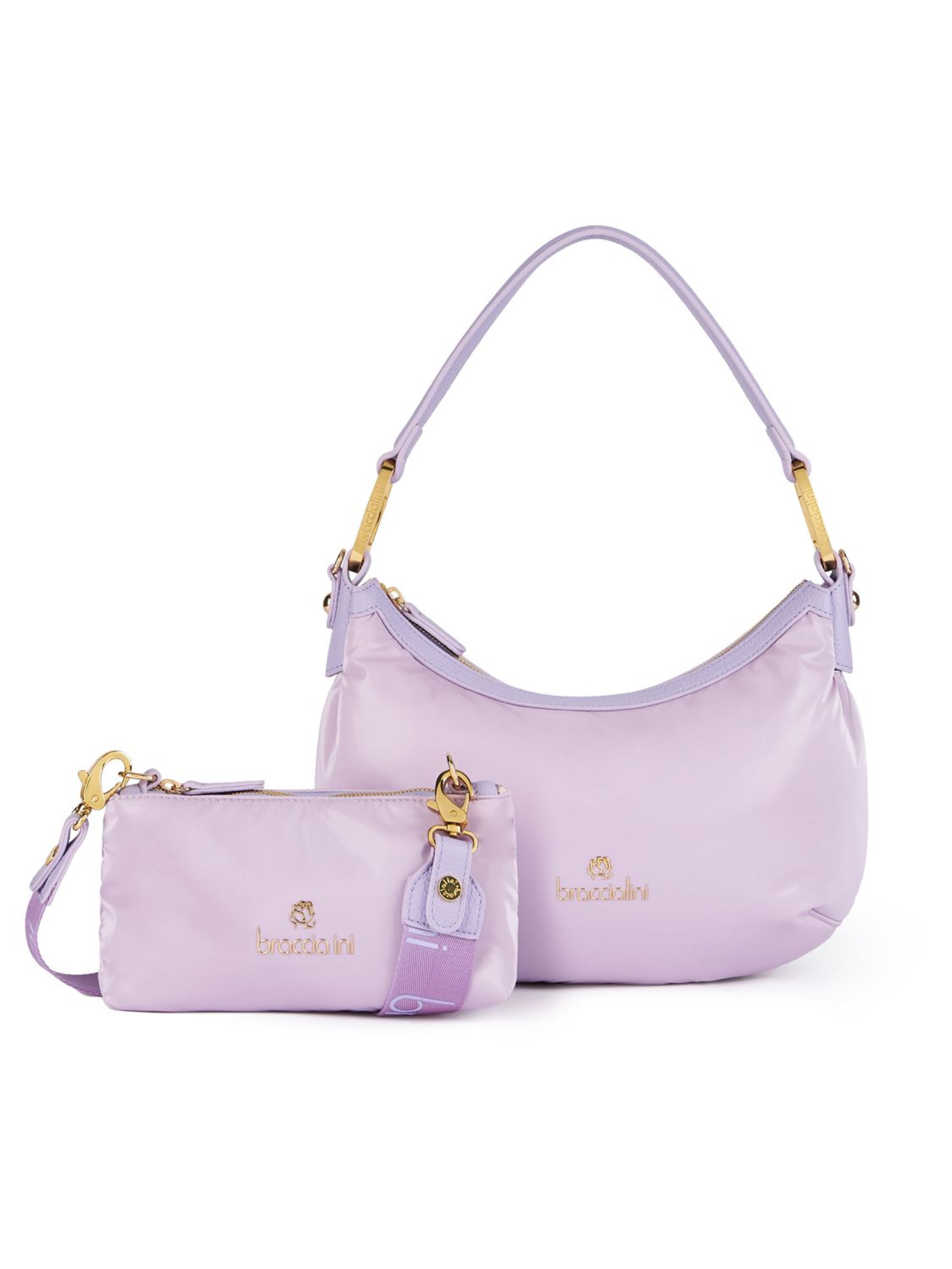 Braccialini Schultertasche 'Beth Puffy'‌ in Lila: Vorderseite