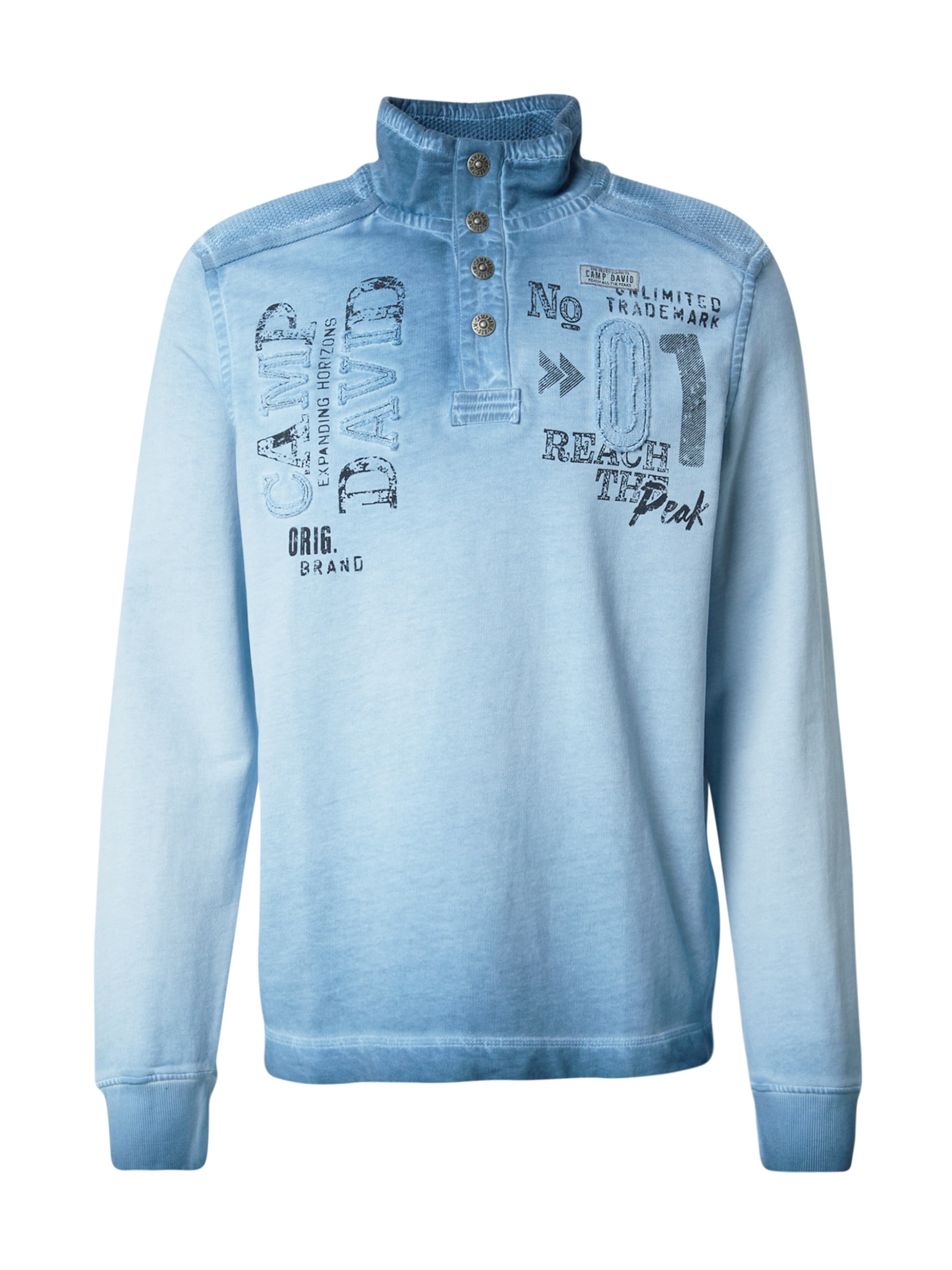 CAMP DAVID Bluzka sportowa w kolorze niebieski: przód