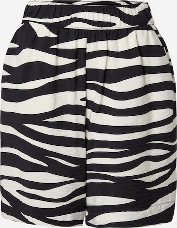 s.Oliver Široke hlačnice Hlače | črna barva: sprednja stran