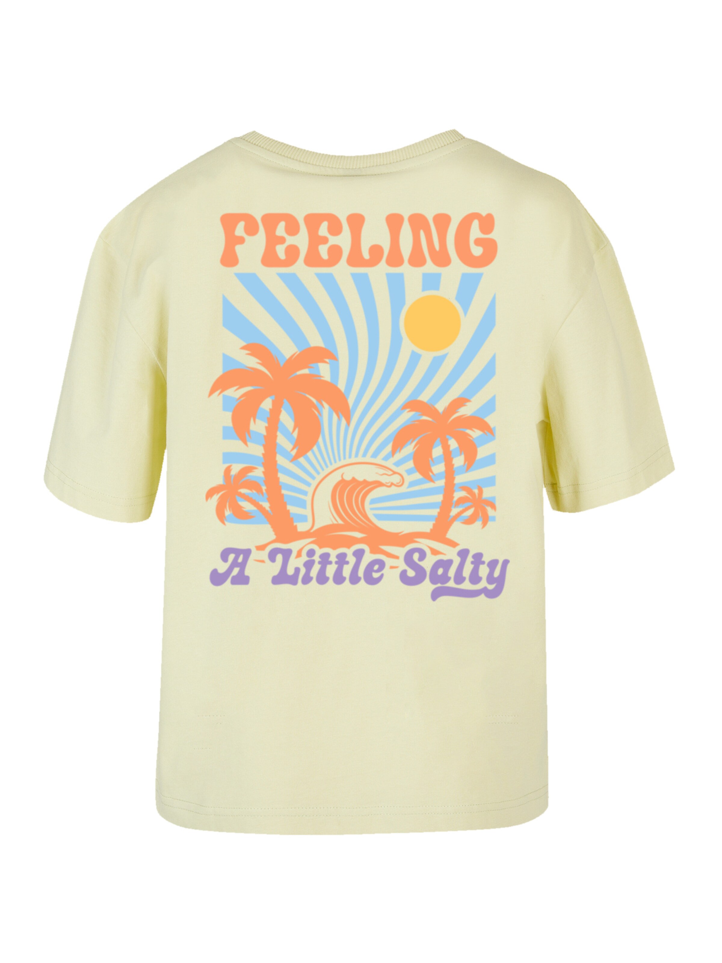 F4NT4STIC Shirt 'Feeling a Little Salty Summer' in Geel: voorkant