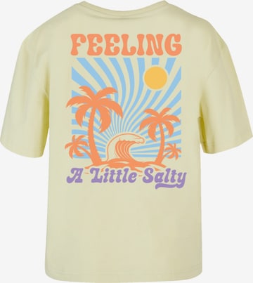 F4NT4STIC Shirt 'Feeling a Little Salty Summer' in Geel: voorkant