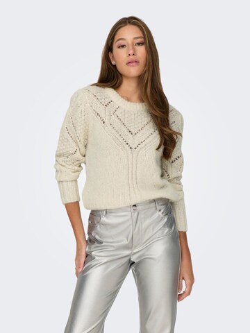 Pull-over 'ALICIA LIFE' ONLY en beige : devant