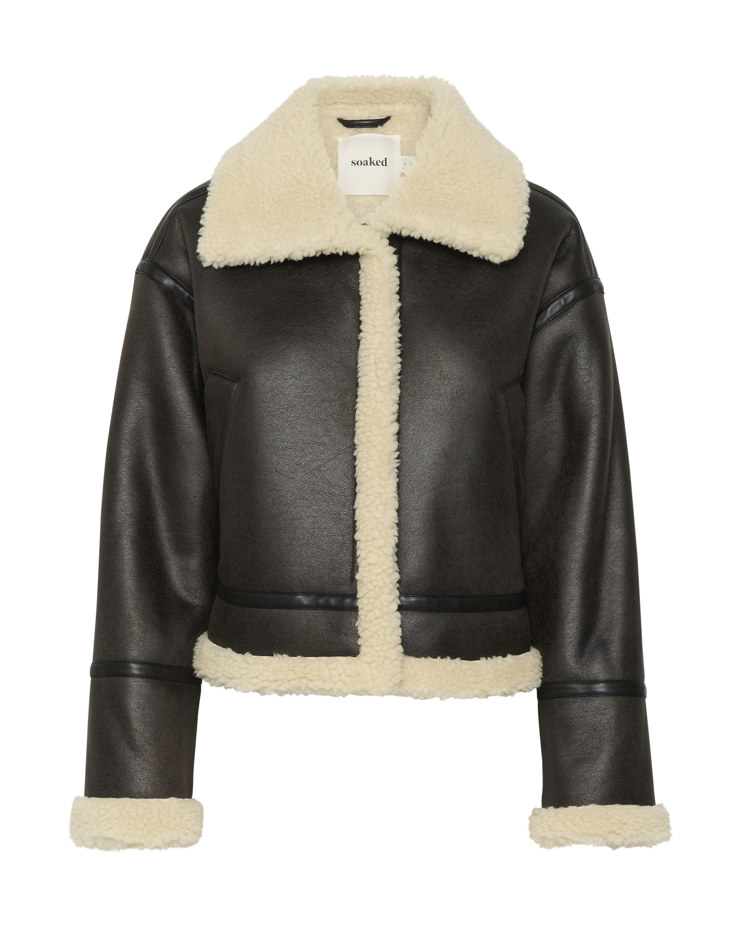 SOAKED IN LUXURY Vinterjakke ' Elora' i sort: forside