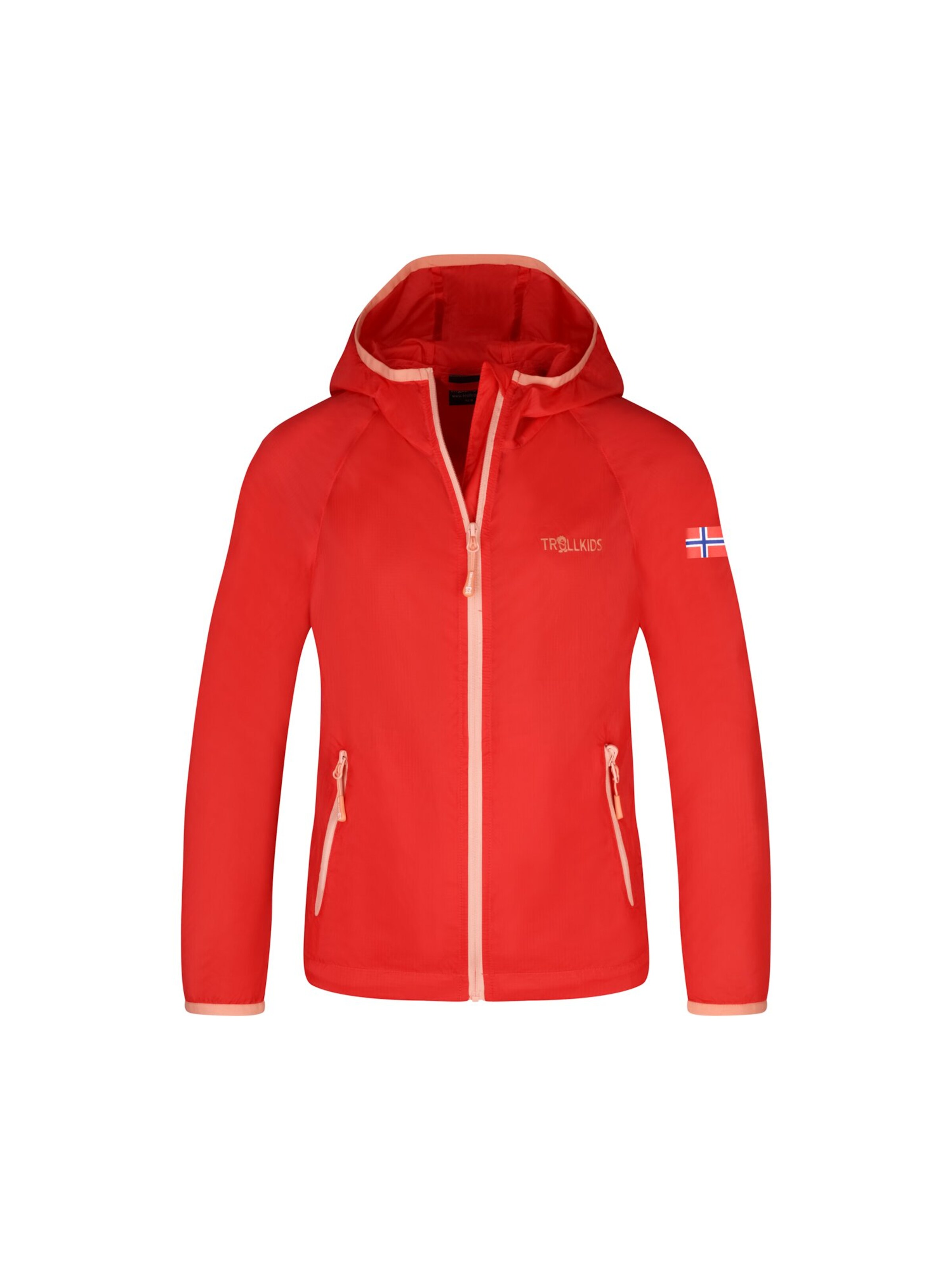 TROLLKIDS Outdoor jacket in Red: front