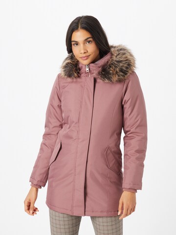 Giacca invernale 'Katy' di ONLY in rosa: frontale