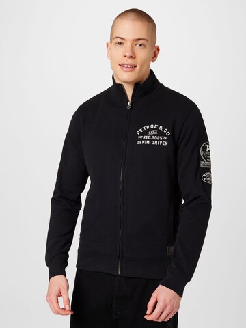 Petrol Industries Sweatjakke i sort: forside