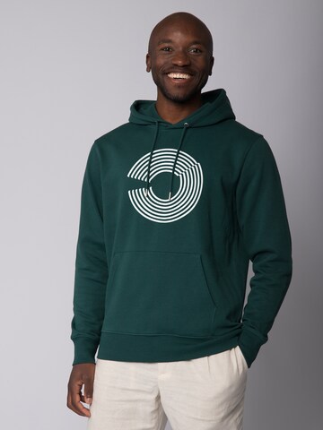 Watapparel Sweatshirt 'Abstract 01' in Groen: voorkant