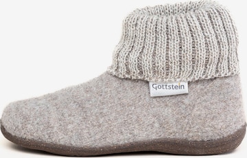 Gottstein Hausschuh 'Alpine Boot RU' in Beige: Vorderseite