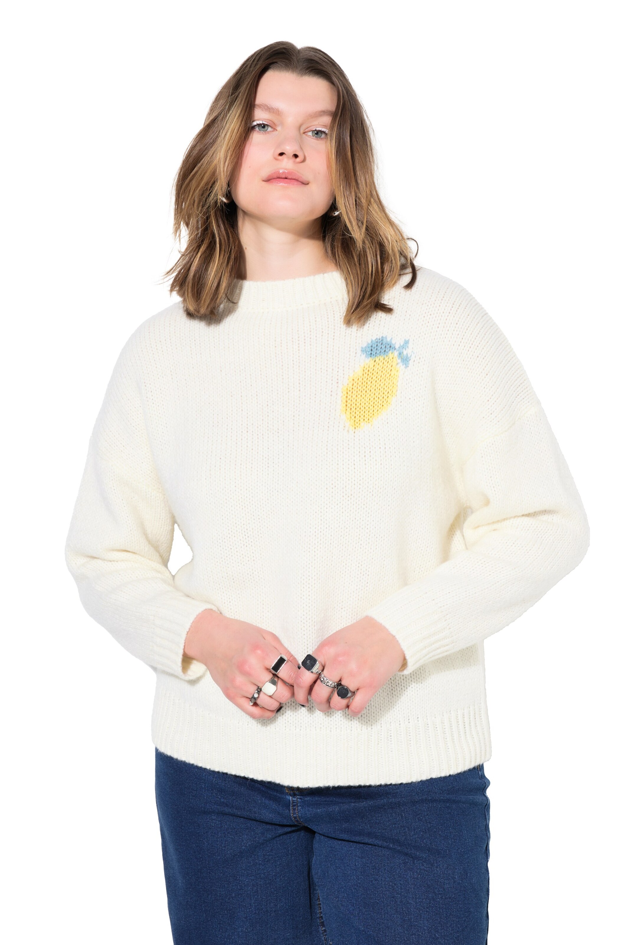 Studio Untold Pullover in Weiß: Vorderseite