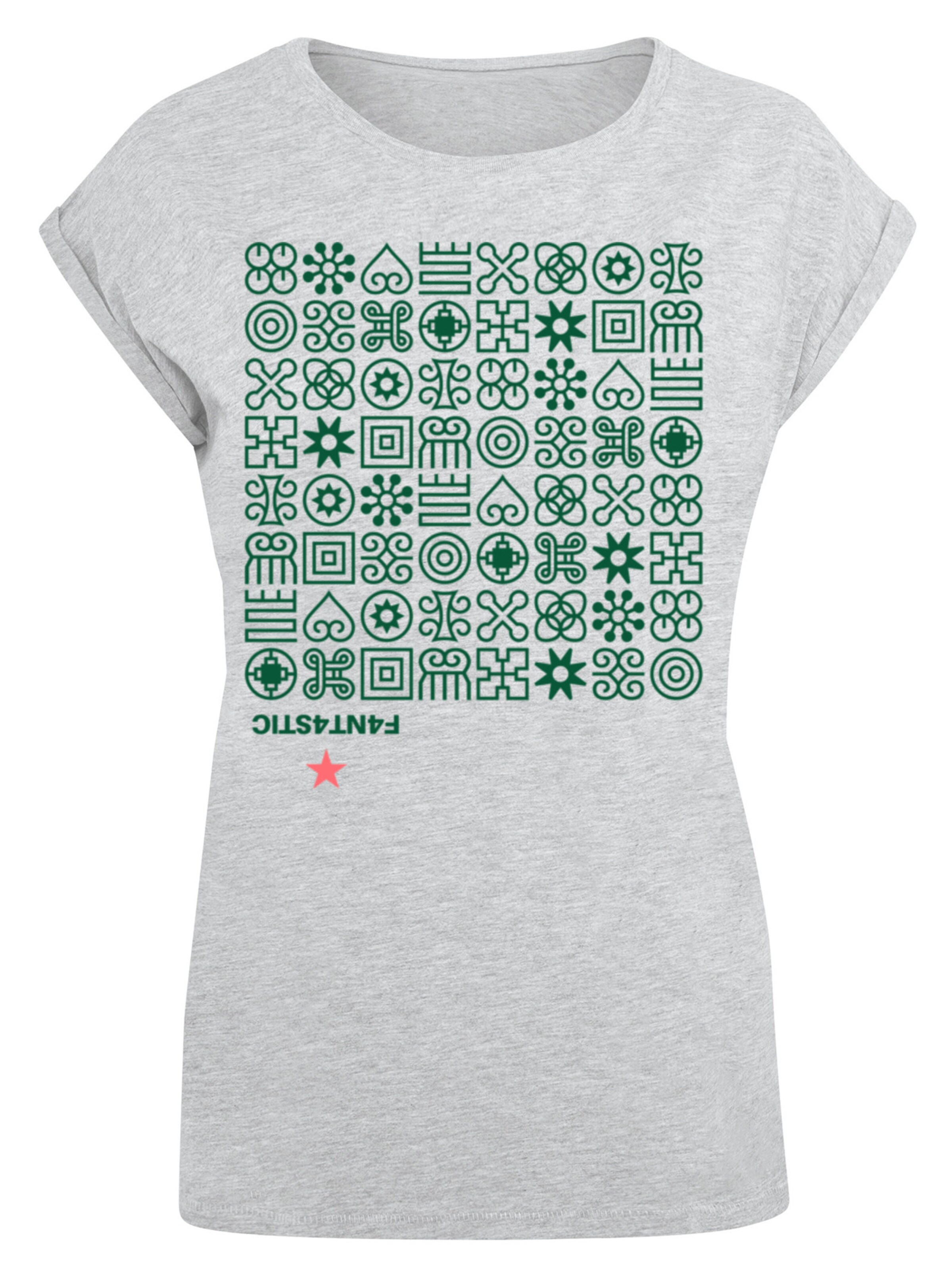 F4NT4STIC Shirt in Grijs: voorkant