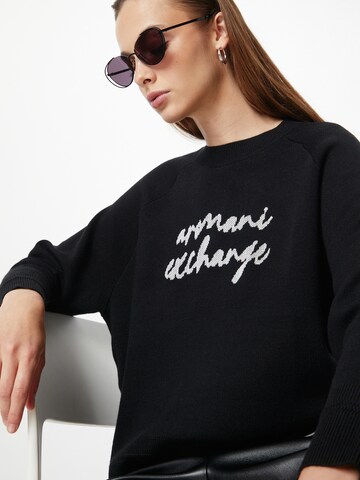 ARMANI EXCHANGE Пуловер в черно
