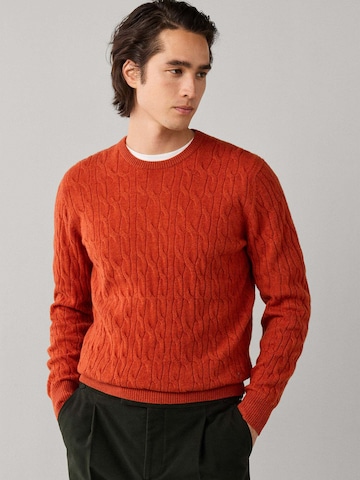 Hackett London Sweater in Orange: front