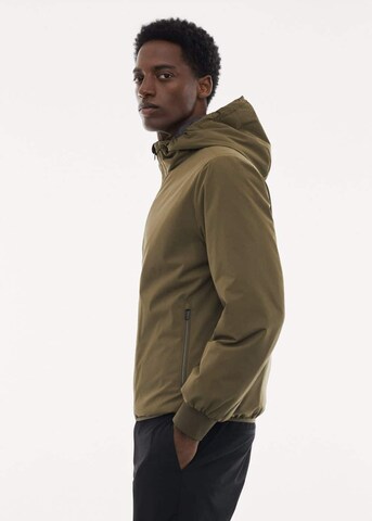 MANGO MAN Sweatjacke 'nada' in Grün