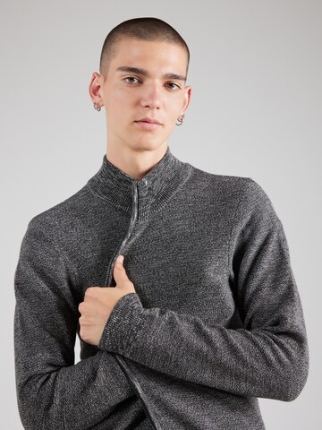INDICODE JEANS Knit cardigan 'Marland' in Grey