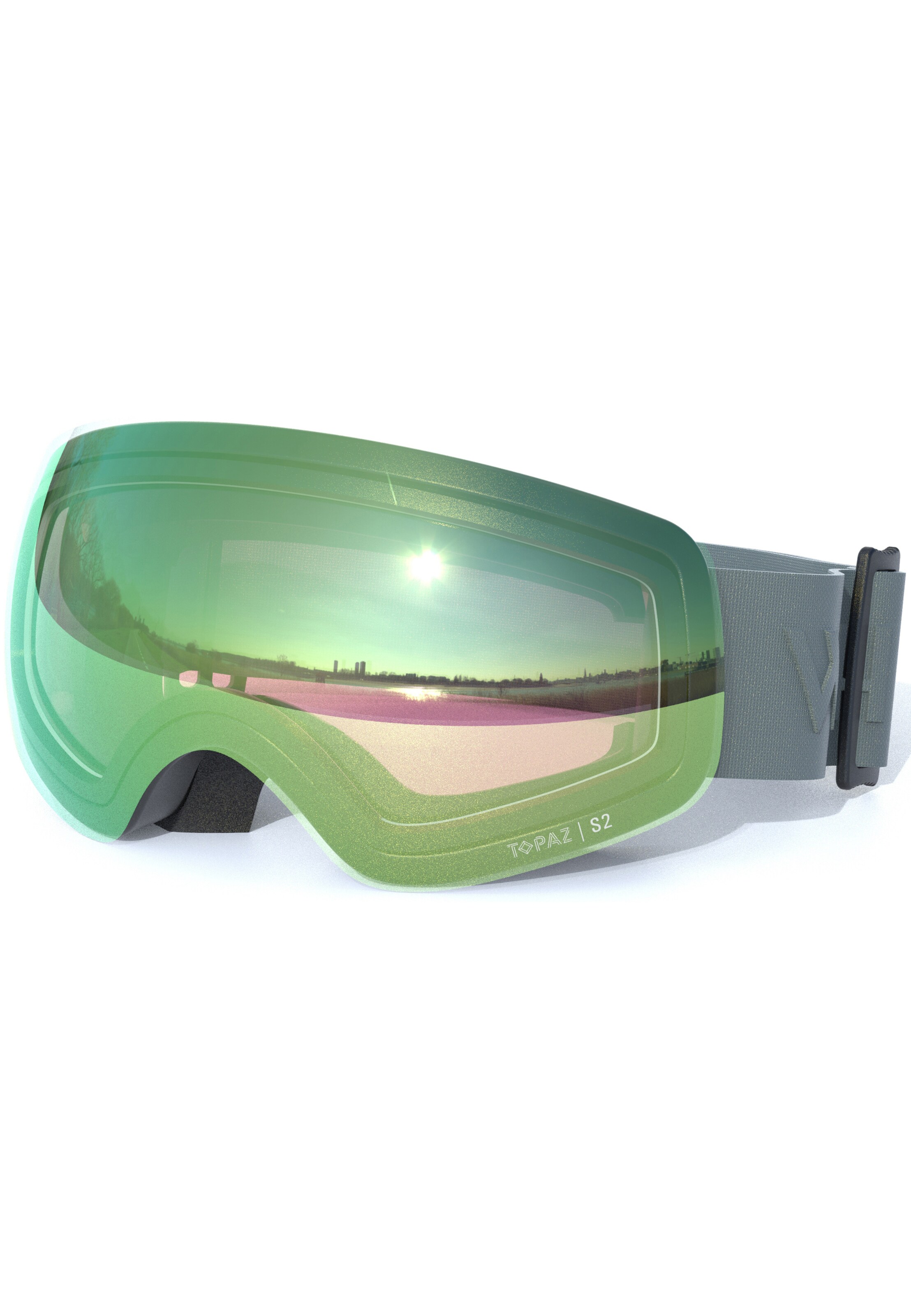 Whistler Skibrille 'Sorlin Topaz jr.' in Grün: Vorderseite