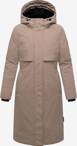 bēšs NAVAHOO Ziemas mētelis 'Eismelodie 14': no priekšpuses