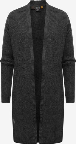 Ragwear Knit Cardigan 'Nadina' in Grey: front