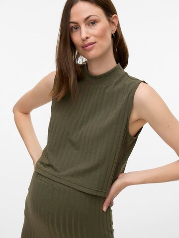 MAMALICIOUS Gebreide top in Groen: voorkant