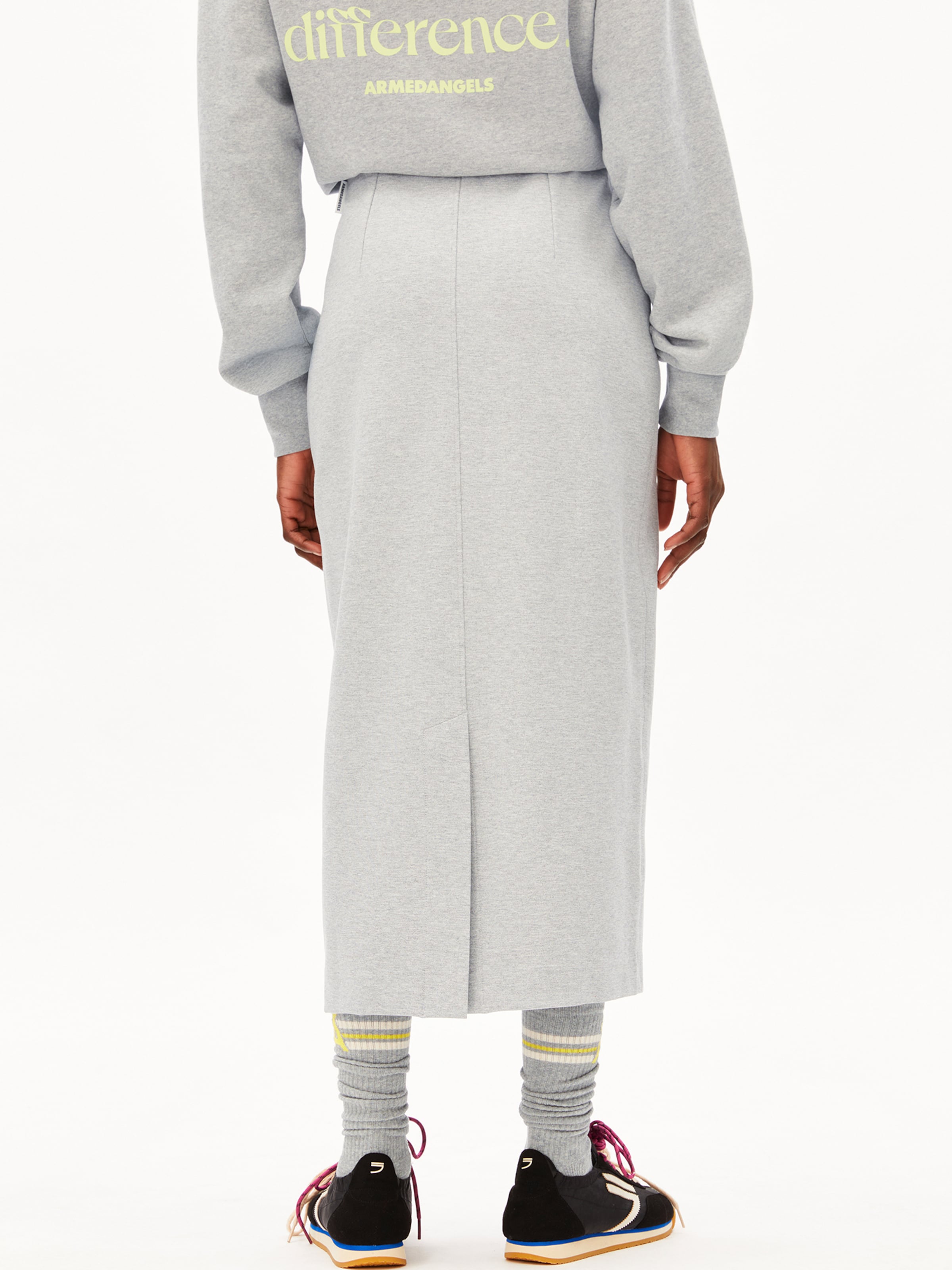 ARMEDANGELS Rok in Grijs: voorkant